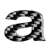 Make & Model 1pc Car Badge Emblem Lowercase Alphabet Letter Decals