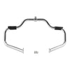 Harley Touring Mustache Highway Engine Guard Bar Chrome/Black (2009-2024)