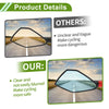 M8/M10 Motorcycle Rear View Mirrors Polygonal Shape Red Aluminum Alloy 1 Set
