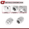 4 x Mini Bullet Style Tire Valve Stem Caps Dust Covers Silver Tone