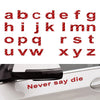 Vehicle 1pc Car Badge Lowercase Alphabet Letter Decals