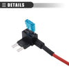 Circuit 12V Mini Fuse Tap w/ 5A 7.5A 10A 15A ATM APM Blade Type Fuse Set