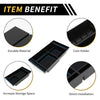 Chevy Silverado & GMC Sierra Black / Blue Center Console Organizer Tray