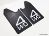 Universal Car Truck Black Rubber 4WD 4X4 Off-Road Mud Flaps Splash Guards
