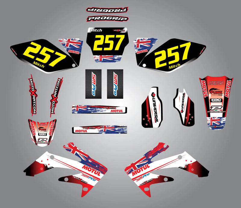 Honda CRF 250 AUSSIE PRIDE Custom Graphic Kit (2004-2005)