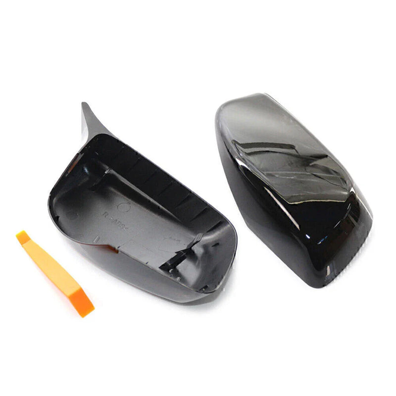 BMW E60 E61 ABS Glossy Black Rear View Mirror Covers (2004-2007)