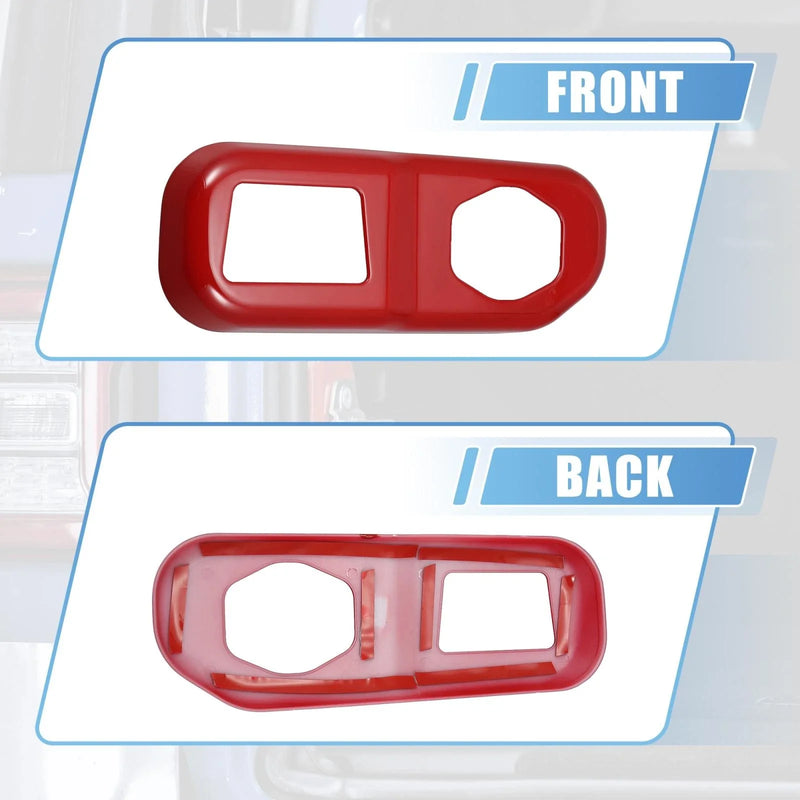 Jeep Wrangler Interior Tailgate Trunk Lock Buckles Panel Cover Trim (2018+)