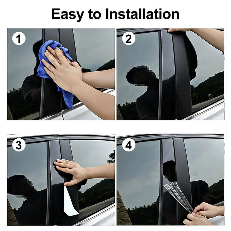 Toyota Tacoma 4x Window Door Trim Pillar Posts Cover (2024–2025)