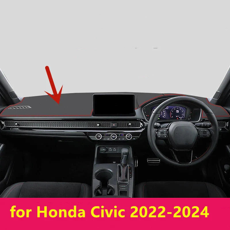 Honda Civic RHD / PU Leather / Dash Mat Dashboard Pad Cover (2022–2024)