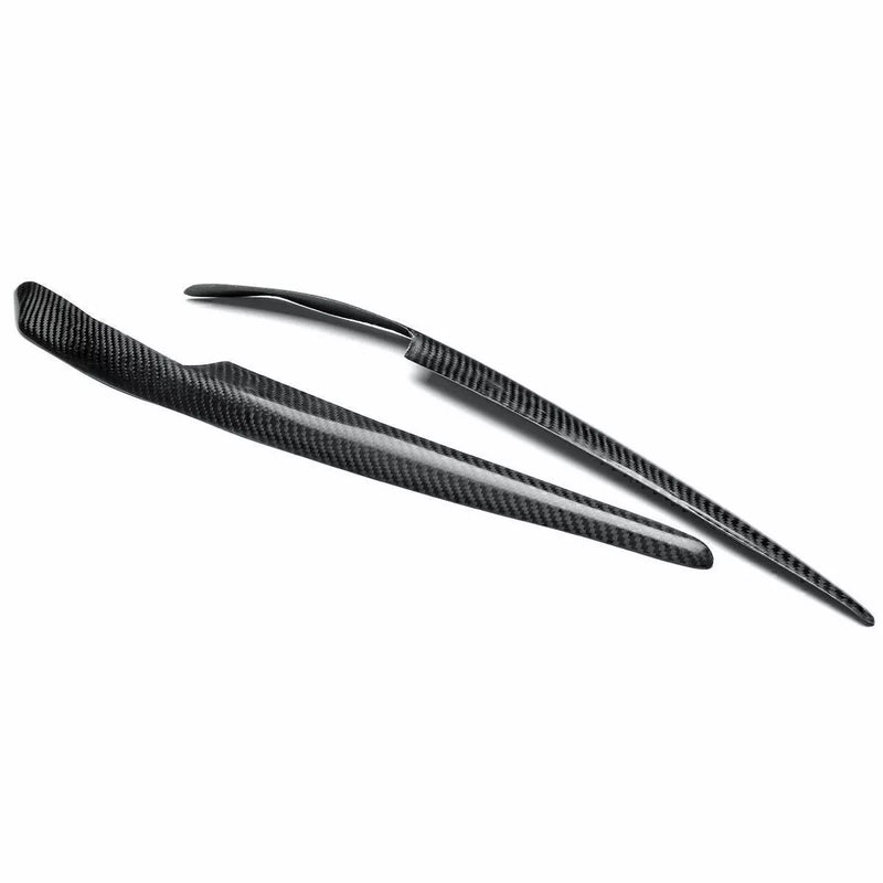 Mitsubishi Lancer EVO X 2 x Carbon Fiber Headlight Eyebrow Trims (2008-2014)