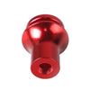 Car Red Aluminum Manual Gear Shift Knob Boot Retainer Adapter (M12x1.25)