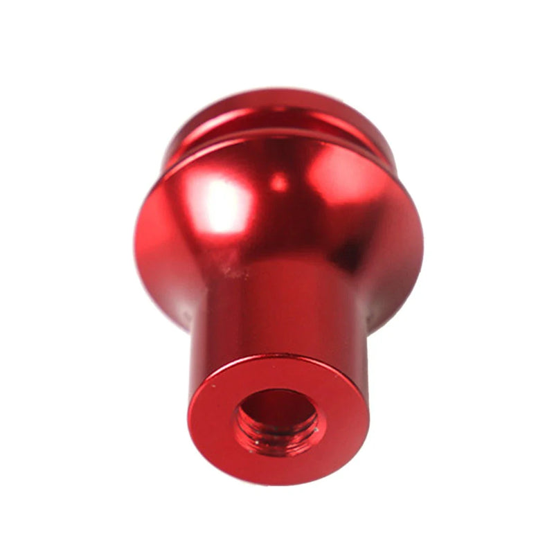 Car Red Aluminum Manual Gear Shift Knob Boot Retainer Adapter (M12x1.25)