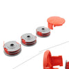 Flymo FLY021 3 x Strimmer Double Autofeed Spools w/ Covers