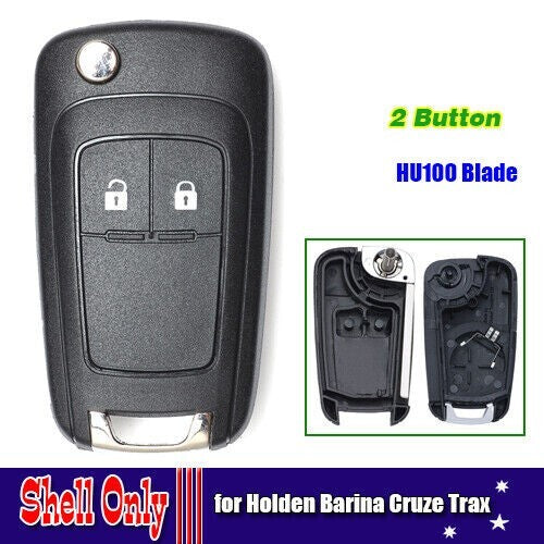 2 Button Flip Remote Key Shell case Fob for Holden Barina