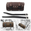 Motorcycle Handlebar Sissy Bar Saddlebag Mini Retro PU Leather Tool Bag