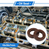 Oil Seal 18x30x7mm FKM Rubber Brown 2 x Pcs