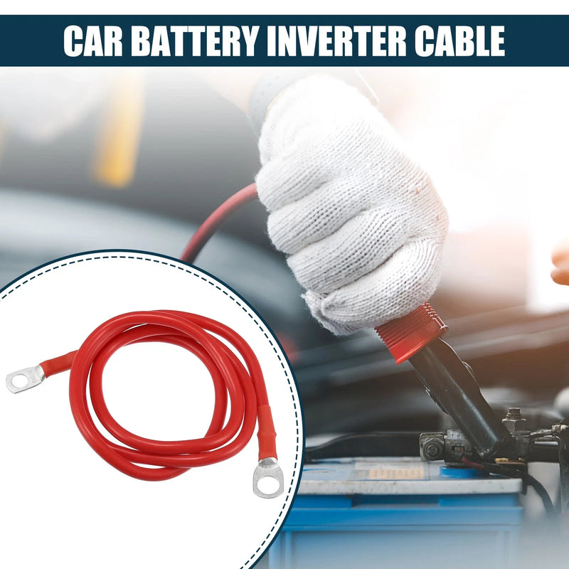 Car Battery Inverter Cable 5/16-3/8 3ft Battery Copper Wire Red