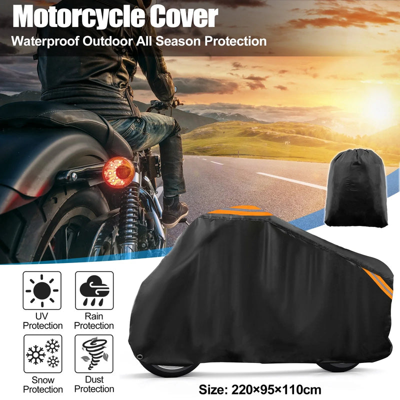 Universal Scooter Waterproof 86.61 Length Motorcycle Cover