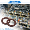 Oil Seal Rotary Shaft Seal FKM Rubber 60x85x10mm Brown 2 x