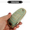 Hyundai Santa Fe (2013-2018) - TPU Green Smart Key Fob Case Cover Kit