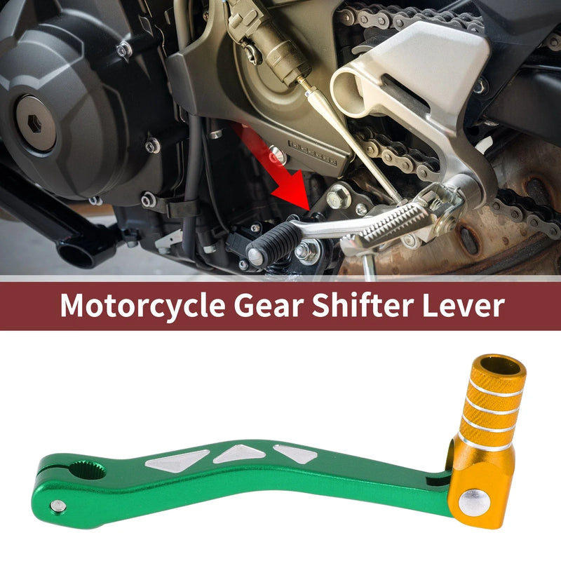 Yamaha TTR 50cc Green Gold Tone Folding Gear Shifter Lever