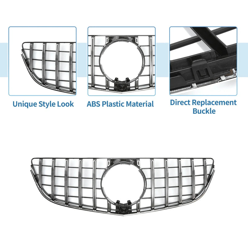 Mercedes-Benz E200 Front Upper Bumper Grille (2014-2017)