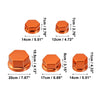Motorcycle Motorbike Set Screw Cap / 1 x / Nut Bolt Cover Decoration Orange