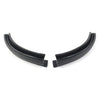 Jeep Wrangler Black ABS Front Water Rain Gutter Extensions (2018-2021)