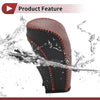 Ford Fiesta 2009-2012 - Black Brown Faux Leather Car Gear Shift Knob Cover