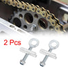 Motorcycle Chain Axle Adjuster Tensioner / 2 x 10mm Dia Hole / Universal Chain Axle Tensioner