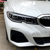 BMW 3 Series G20 G28 2 x Gloss Black Headlight Eyelid Covers (2019-2023)