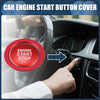 Toyota Red 1 Set Engine Start Stop Button Cover Ignition Starter Sticker