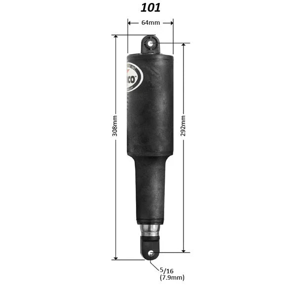 Lenco SRS 101 12V Replacement Actuator w/1.8m Cable & Deutsch Plugs