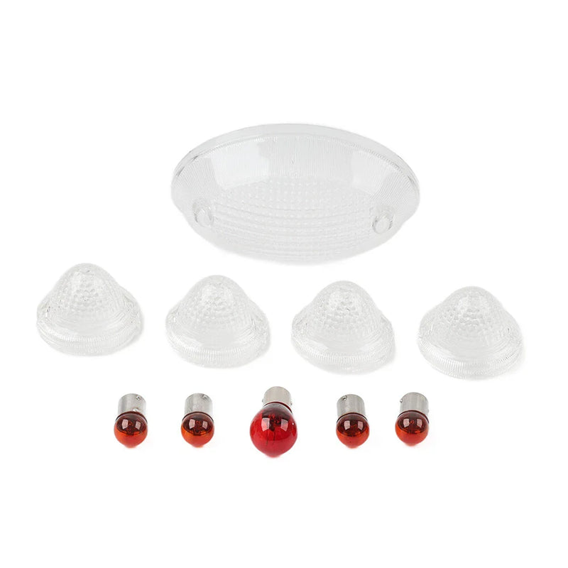 T100 Scrambler Speedmaster Roadster Clear Tail Light Lens Covers (2001-2023)