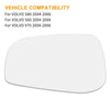 VOLVO S60 S80 V70 Driver Side Mirror Glass w/ Adhesive (2001-2006)