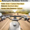 Motorcycle Balance Handle Bar Aluminum Alloy Extender Bracket 300mm Center Hole