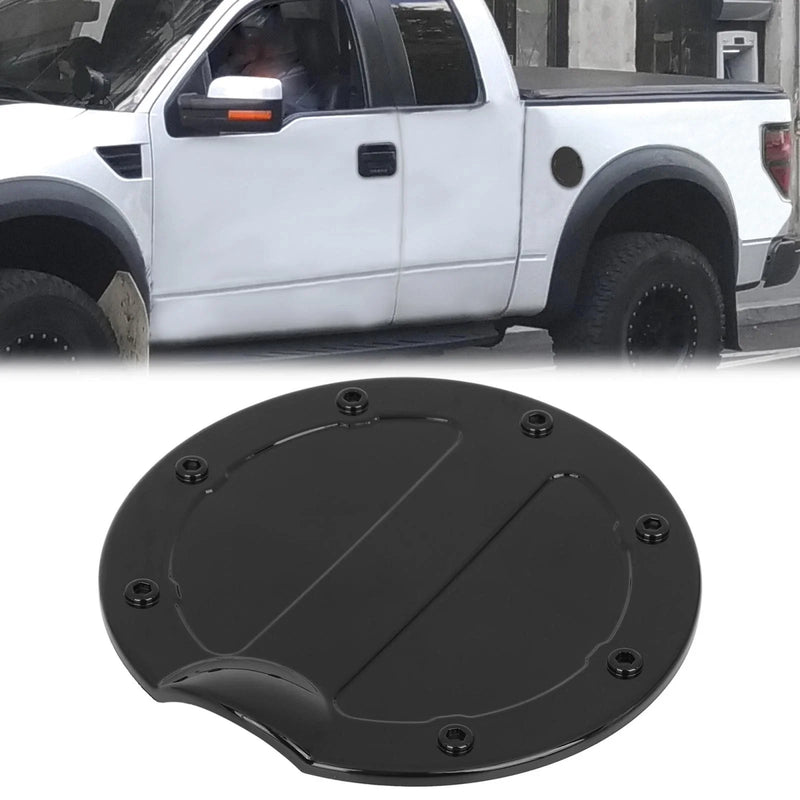 Ford F150 Black Gas Cap Fuel Filler Door Cover (2009-2014)