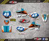 KTM 50 Custom Graphics STRIKE STYLE Full Sticker Decal Kit (2002-2008)
