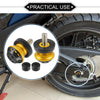 Moto 1 Pair Motorbike Swingarm Spool 10mm CNC Spool Slider Stand Gold Tone