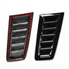 Black AUTO - Cold Air Flow Intake Louvers Hood Vent Scoop Kit (Fits Various)