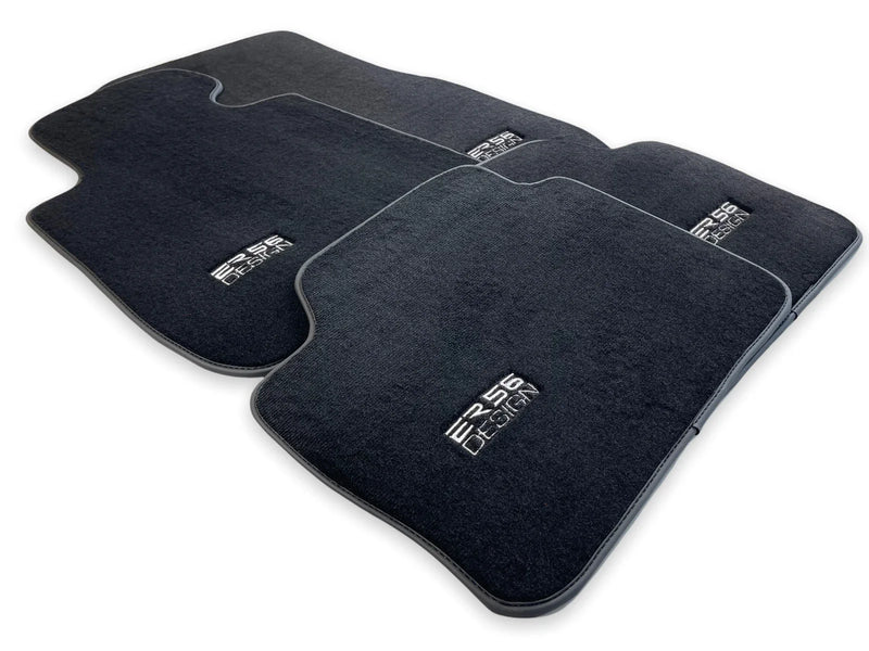 BMW 4 Series F33 (2013-2020) - LHD Clips Premium Black Floor Mats