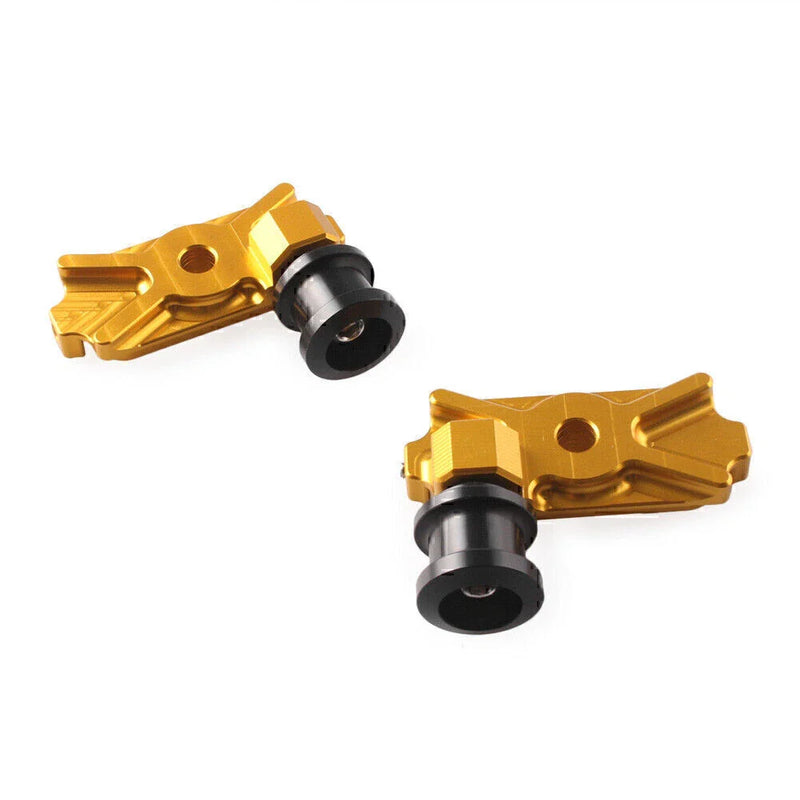 Kawasaki Ninja 250 300 Gold CNC Swingarm Spool Adapters (2013-2023)