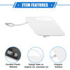 Mercedes-Benz C250 (2012-2014) - White Front Bumper Tow Hook Cover
