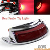 Harley FLHTC FLHTCU FLHTCUL FLHTK Chrome Brake LED Fender Tip Lights (2009-2023)