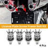 Universal Motorcycle License Plate Screws Cover 35mm 4 x