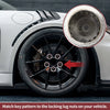 Porsche Cayenne Set of 2 Wheel Lock Lug Nuts with 17 Teeth Anti-theft Key
