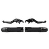 Thruxton / Street Cup Black Extendable Brake Clutch Lever Grip Set (2016-2023)