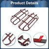 Ford Car Front Left & Right Headlight Trim Bezels (Carbon Fiber, Red)