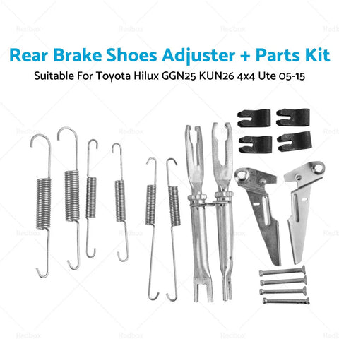 Toyota Hilux GGN25 KUN26 Rear Brake Shoes Adjuster + Parts Kit (2005-2015)