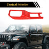 Jeep Wrangler JL JLU (2018-2024) - Red Trim 4WD Gear Shift Panel Cover